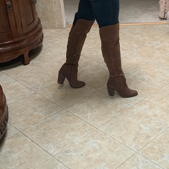 DOLCE VITA over the knee camel brown suede boots - Picture 2 of 8